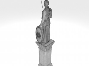 Athena Statue 4K 3D 모델