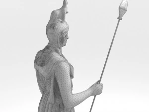 Athena Statue 3D Model