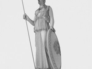 Athena Statue 4K 3D 모델