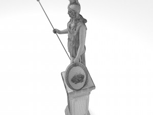 Athena Statue 4K 3D 모델