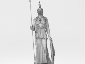 Athena Statue 4K 3D 모델