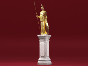 Athena Statue 4K Modelo 3D