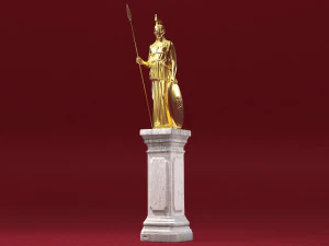 Statua di Atena 4K Modello 3D