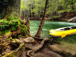Tandem Canoe 4K 3D Model