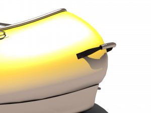 Tandem Canoe 4K 3D Model