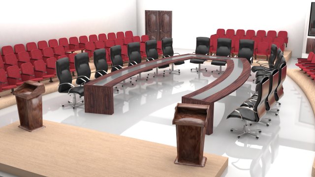 Meeting Saloon and Simultane Room 4K Modelo 3D .c4d .max .obj .3ds .fbx .stl .blend 