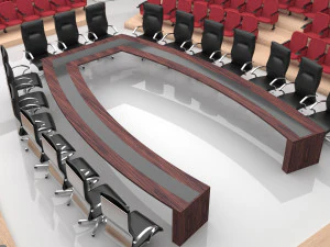 Meeting Saloon and Simultane Room 3D Model