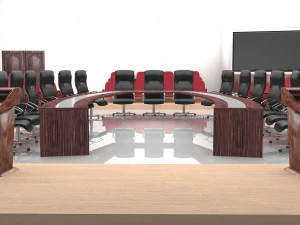 Meeting Saloon and Simultane Room 3D Model