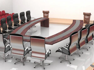 Meeting Saloon and Simultane Room 3D Model
