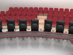 Meeting Saloon and Simultane Room 3D Model