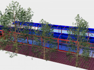 Tram and Station 4K 3D Model