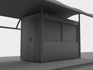 Tram and Station 4K 3D Model