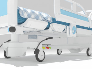 Intensive Care Bed 5 - 4K 3D-Modell