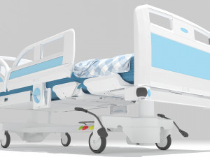 Intensive Care Bed 5 - 4K 3D-Modell