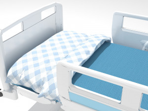 Intensive Care Bed 5 - 4K 3D-Modell