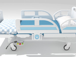 Intensive Care Bed 5 - 4K 3D-Modell