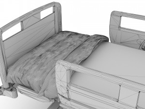 Intensive Care Bed 5 - 4K 3D-Modell