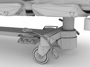 Intensive Care Bed 5 - 4K 3D-Modell