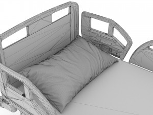Intensive Care Bed 5 - 4K 3D-Modell