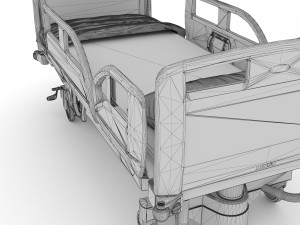 Intensive Care Bed 5 - 4K 3D-Modell