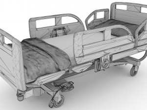 Intensive Care Bed 5 - 4K 3D-Modell