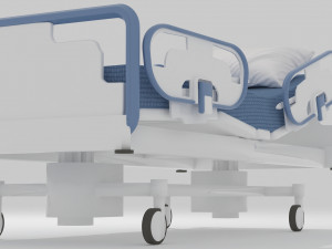 Hospital Bed 6 - 4K 3D Model