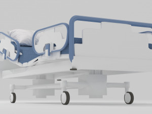Hospital Bed 6 - 4K 3D Model