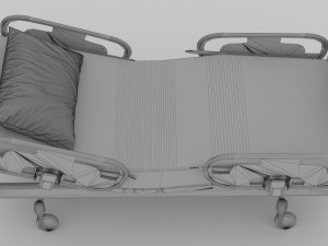 Hospital Bed 6 - 4K 3D Model