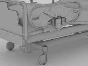 Hospital Bed 6 - 4K 3D Model