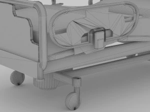 Hospital Bed 6 - 4K 3D Model