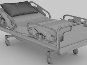 Hospital Bed 6 - 4K 3D Model