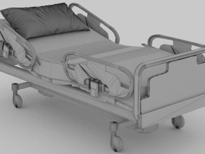 Hospital Bed 6 - 4K 3D Model