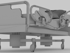 Hospital Bed 6 - 4K 3D Model