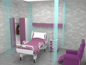 Hospital Room 7 3D Model