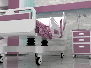 Hospital Room 7 - 4K 3D Model
