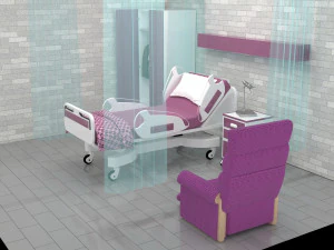 Hospital Room 7 - 4K 3D Model