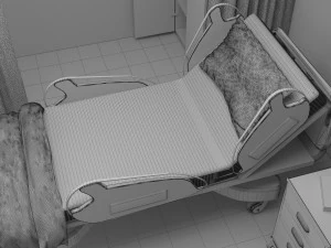 Hospital Room 7 - 4K 3D Model