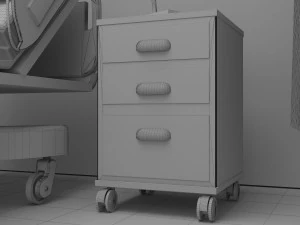 Hospital Room 7 - 4K 3D Model