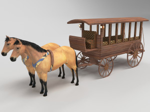 Horsebus 4K 3D Model