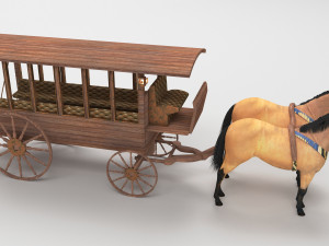 Horsebus 4K Modèle 3D