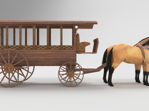 Horsebus 4K Modèle 3D
