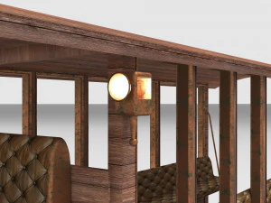 &Ocirc;nibus a cavalo 4K Modelo 3D