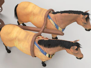 &Ocirc;nibus a cavalo 4K Modelo 3D