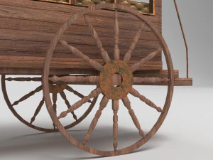 &Ocirc;nibus a cavalo 4K Modelo 3D