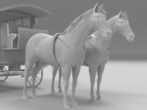 &Ocirc;nibus a cavalo 4K Modelo 3D