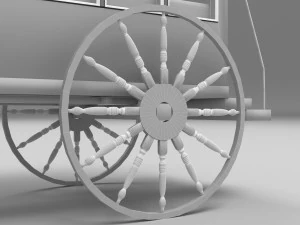 &Ocirc;nibus a cavalo 4K Modelo 3D