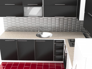 Kitchen 4K 3D-Modell