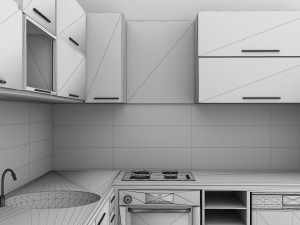 Kitchen 4K 3D-Modell