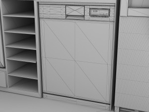 Kitchen 4K 3D-Modell