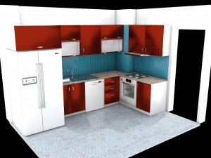 Modern Kitchen 4K Modelo 3D